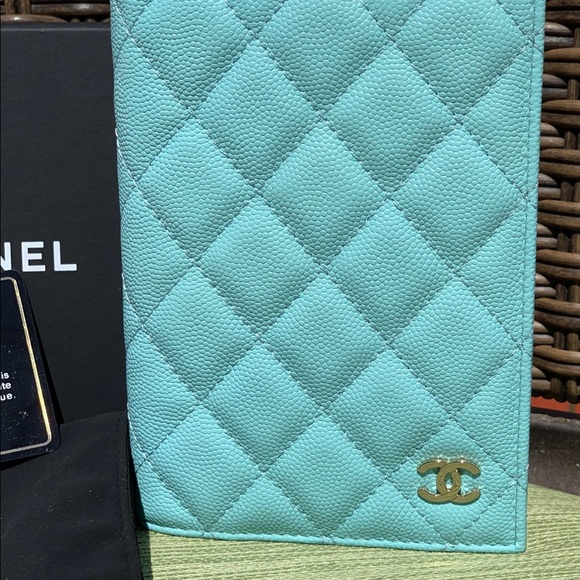 Chanel Tiffany Blue Passport Holder - Picture 2 of 7